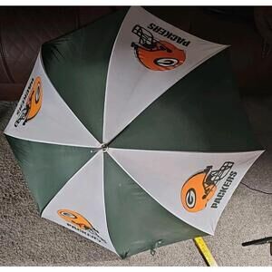Vintage Green Bay Packers Helmets Approx 40" Canopy Umbrella